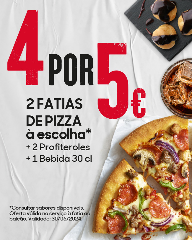 4 POR 5€. Pizza Hut Portugal