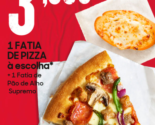 MENU 1 FATIA PIZZA 3.50€. Pizza Hut Portugal